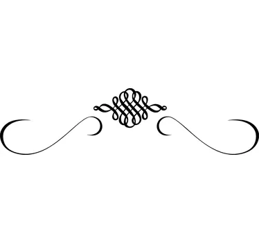 Decorative Arabic Filigree Sticker - TenStickers