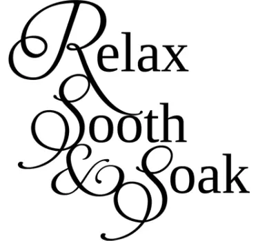 Relax, Sooth, Soak Bathroom Sticker - TenStickers