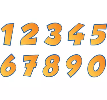 Motorbike Numbers Stickers - TenStickers
