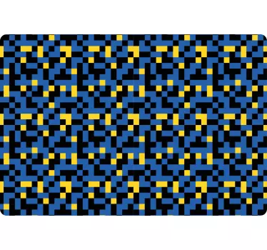 Vibrant Geometric Arrangement laptop skin - TenStickers