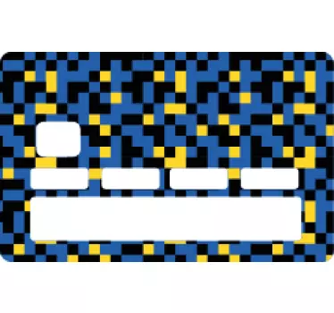 Credit card sticker abstract pattern design - TenStickers