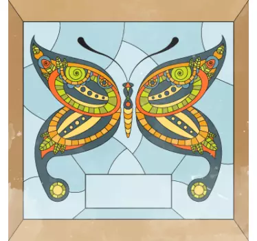 Butterfly Glass Window Sticker - TenStickers