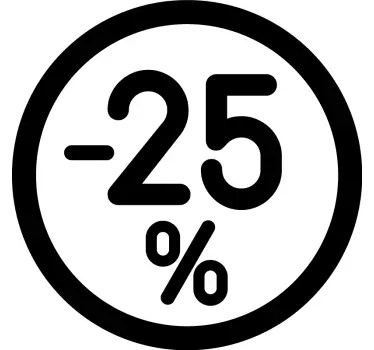 Custom discounts in cercles sales sticker - TenStickers