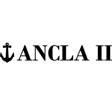 Customized name with anchor nautical decal - TenStickers