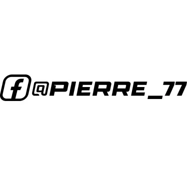 Racing Facebook car sticker - TenStickers