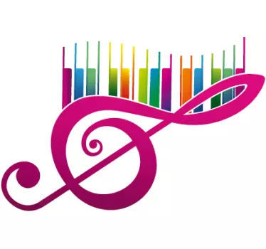 Musical Note Sticker - TenStickers