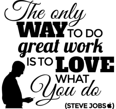 Love what you do quote office wall decal - TenStickers
