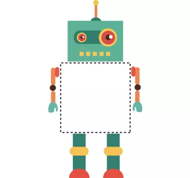 Kids robot light switch sticker - TenStickers