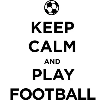 Keep Calm Football Sticker - TenStickers