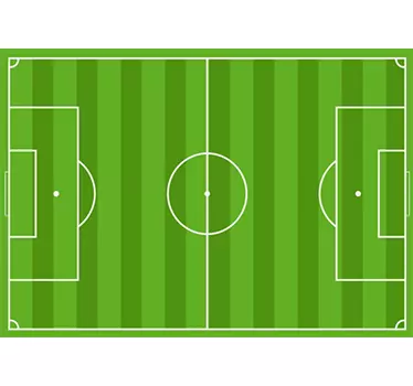 Green football pitch football design wall sticker for kid - TenStickers