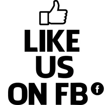 Like Us Facebook Sticker - TenStickers