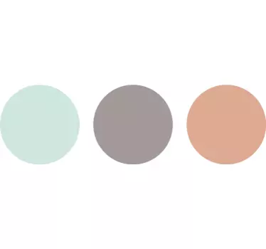 Pastel dots geometric wall sticker - TenStickers