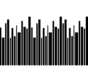 Irregular Vertical Lines shape sticker - TenStickers