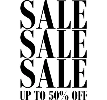 Shop Sales window sticker - TenStickers