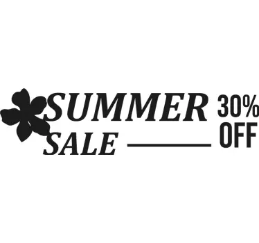 Summer Sale shop window decal - TenStickers