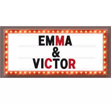 custom theater marquee theatre wall stickers - TenStickers