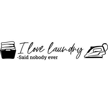 I love laundry wall decals quotes - TenStickers
