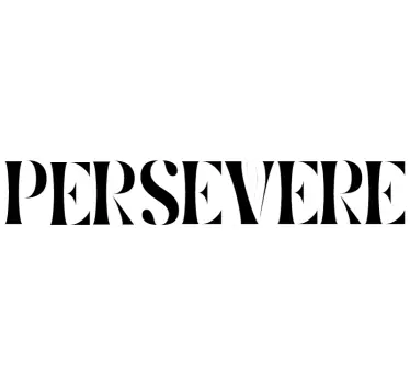 Presevere motivational sticker - TenStickers