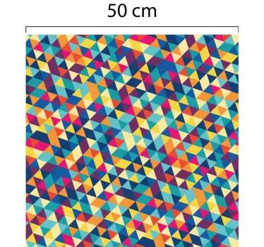 Geometric Translucent window sticker - TenStickers