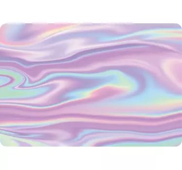 iridescent effect abstract sticker for laptop - TenStickers