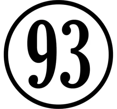 Customisable number motorbike sticker - TenStickers