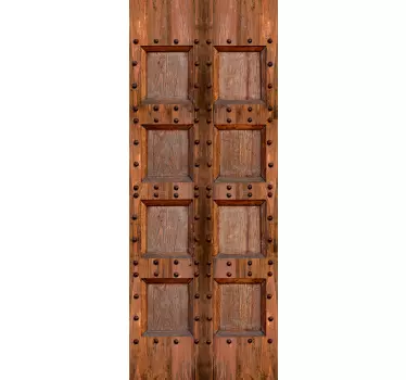 Medieval Door door sticker - TenStickers