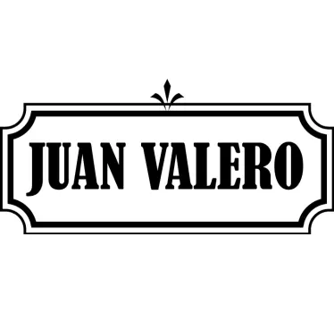 Name Tag door decal - TenStickers