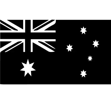 Flag Silhouette flag car sticker - TenStickers
