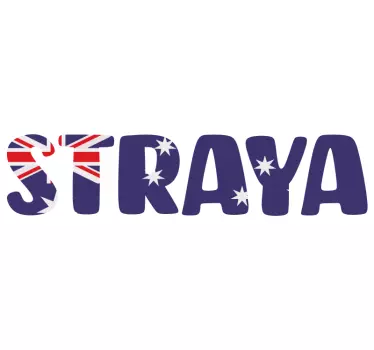 Straya flag car sticker - TenStickers