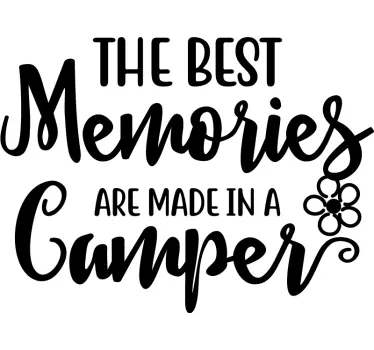 Drive a van caravan decal - TenStickers