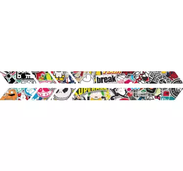 Graffiti sticker bomb scooter sticker - TenStickers