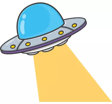 UFO Headline space wall sticker - TenStickers