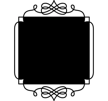 Square vintage blackboard  wall sticker - TenStickers