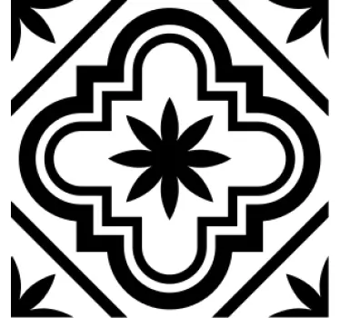 Monocolor Hydraulic tile decal - TenStickers