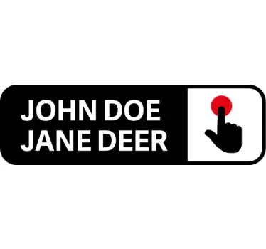 Intercom Label vinyl sign - TenStickers