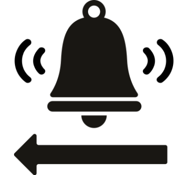 Ring door bell vinyl sign sticker - TenStickers