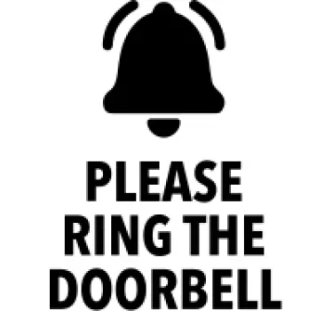 Please ring the doorbell vinyl sign - TenStickers