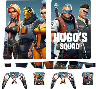 Custom Squad video game playstaion sticker - TenStickers