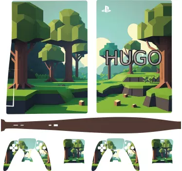 Custom Cubes video game playstation sticker - TenStickers