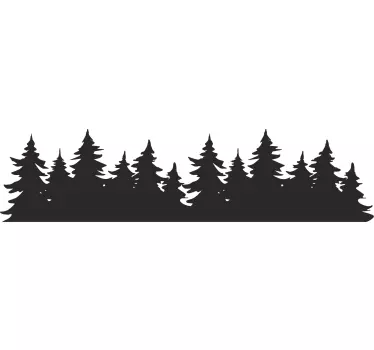 Forests tree car decal - TenStickers