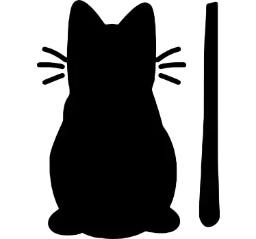 Cat silhouette car window sticker - TenStickers