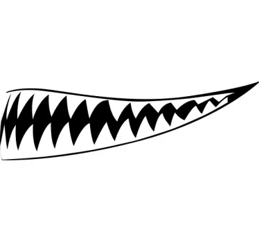 Creepy smile motorcycle decal - TenStickers