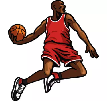 Jumping Basketball wall sticker - TenStickers
