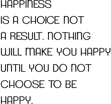 Happiness door entrance sticker - TenStickers