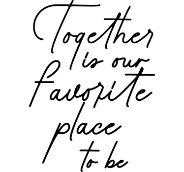 My favorite place quote door entrance sticker - TenStickers