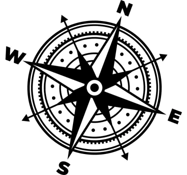 Compass caravan decal - TenStickers