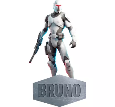 cyber warrior video game sticker - TenStickers