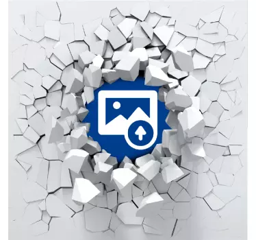 Customisable 3D Wall Explosion Sticker - TenStickers