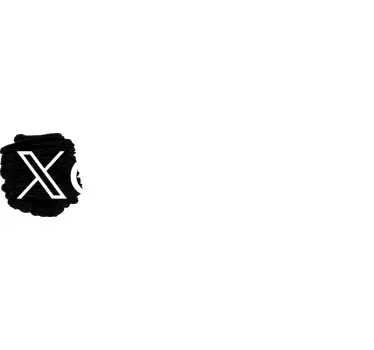 Personalised X Twitter symbol shop sticker - TenStickers