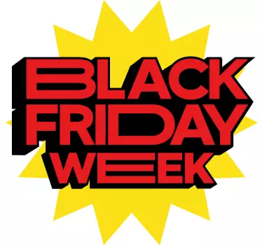 Full color weekly promotion black friday sticker - TenStickers